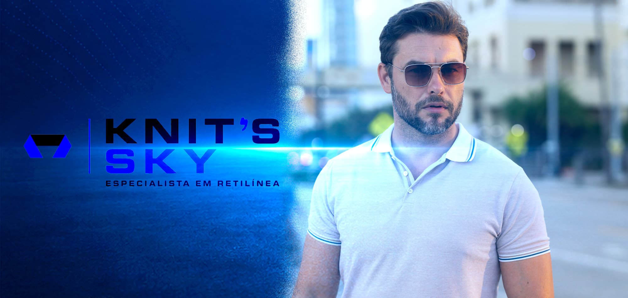 Peça têxtil produzida pela Knit's Sky